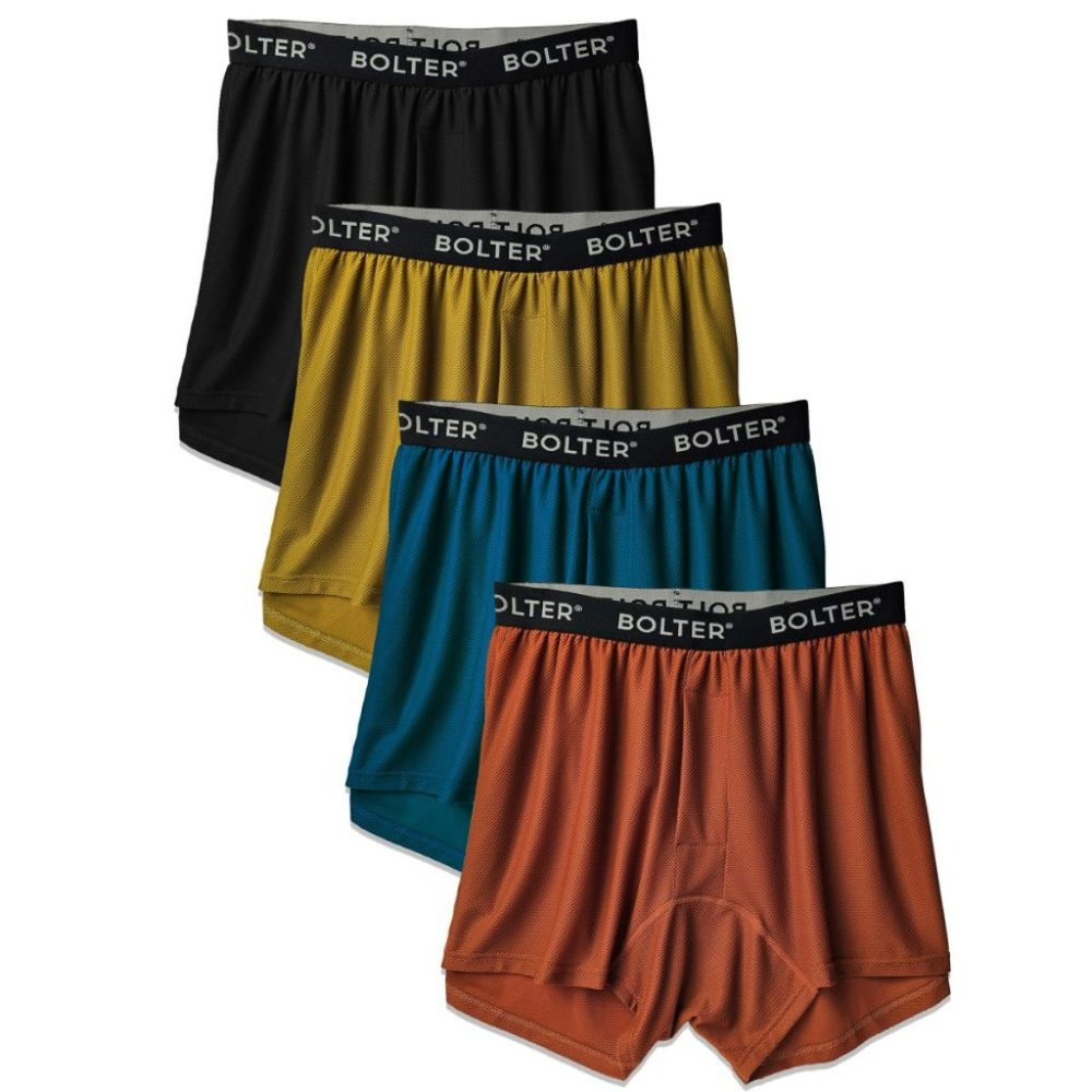 4 Pack Men's Nylon Spandex Performance Boxers Shorts 9004 Mod New NWB